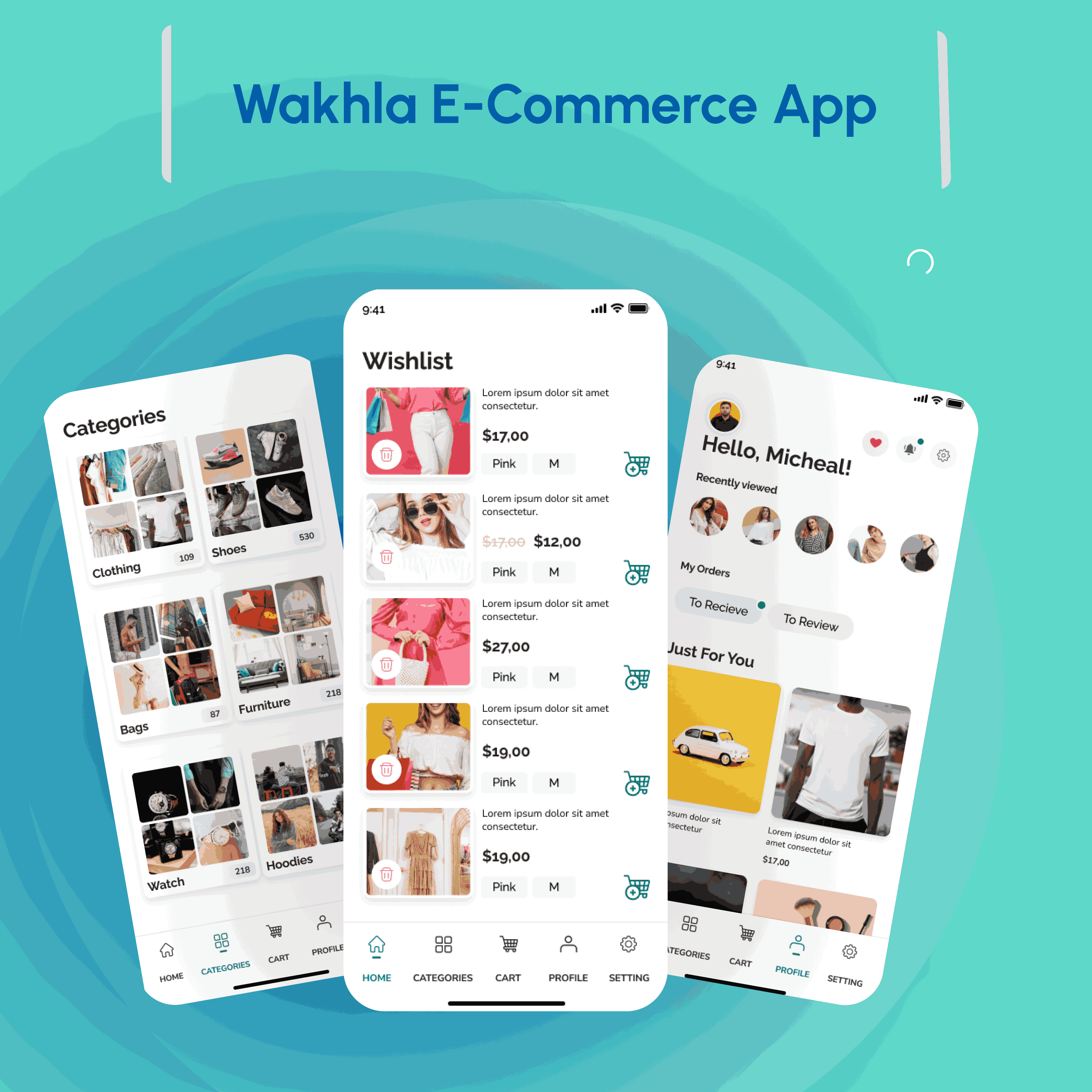 Wakhla E-commerce App Screenshot